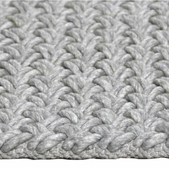 Vloerkleed gemaakt van 100% wol Brian zilver