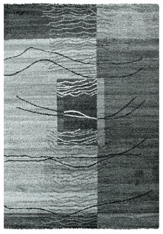 Grijs modern vloerkleed of karpet Timor 1809  