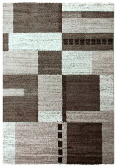 Beige moderne vloerkleden en karpetten Timor 1801  
