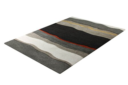 Bruin moderne tapijten en vloerkleden Alor 1506