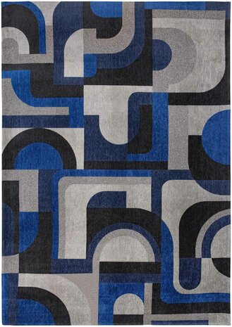 Design vloerkleed Julia grijs blauw 9207