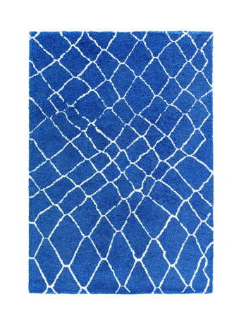 Blauw vintage vloerkleed Brusch 161020 Blauw