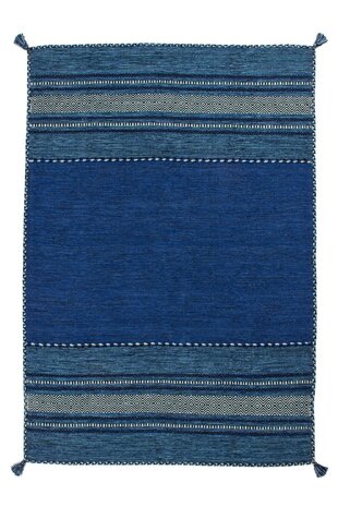 Katoen tapijt Aziata 335 Blauw