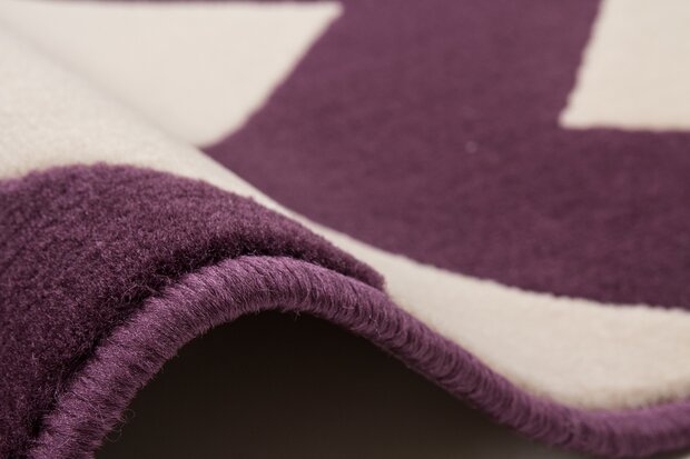Laagpolig design vloerkleed Manoa Purple