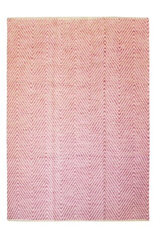 Wollen vloerkleed in de aanbieding Retif wol kleur Roze