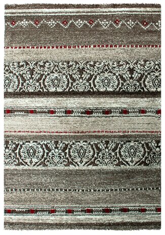 Gestreepte karpetten en tapijten Timor 1808 Creme