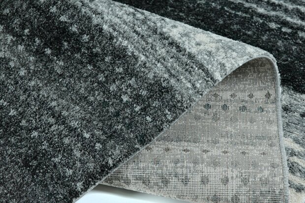 Aanbieding vintage vloerkleed of karpet Timor 1802 Antraciet  