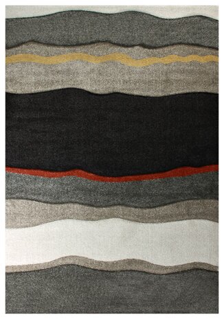 Bruin moderne tapijten en vloerkleden Alor 1506